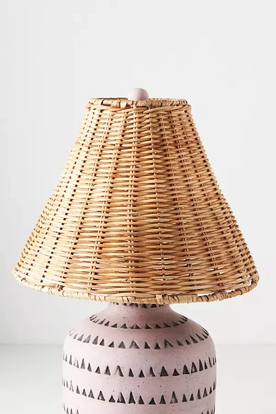 Anthropologie Rattan Empire Lamp Shade