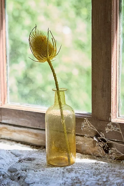 Terrain Recycled Glass Bud Vases, Set Of 3 In Yellow