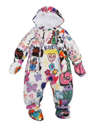 Khrisjoy Graffiti Love Snowsuit In Multi