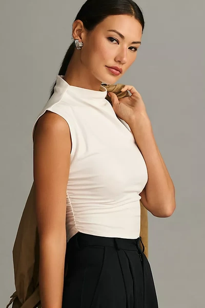 Reformation Lindy Knit Top In Ivory
