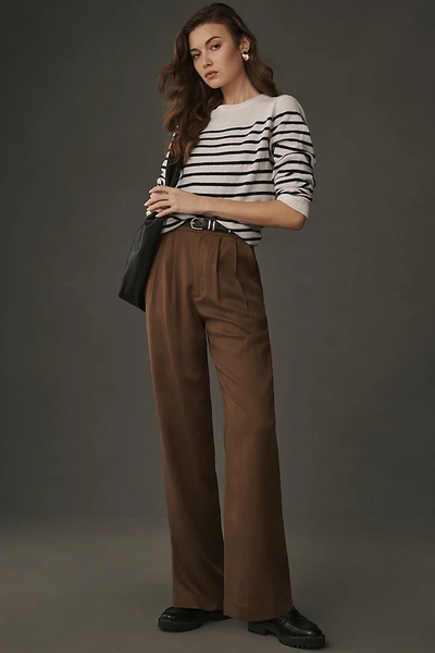 Reformation Mason Pants In Brown