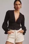 Reformation Meadowlark Top In Black