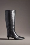 Reformation Remy Leather Knee Boots In Black