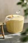 Terrain Ridge Concrete Side Table In Yellow