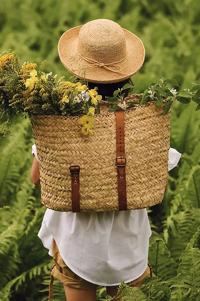 Terrain Rounded Raffia Sun Hat In Multicolor