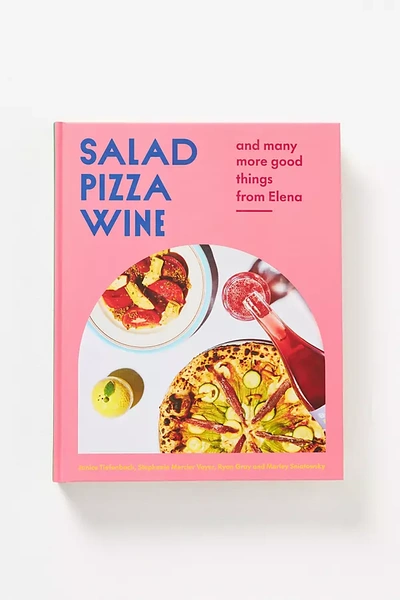 Anthropologie Salad Pizza Wine In Pink