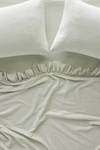 Anthropologie Ruffled Organic Spa Sateen Sheet Set