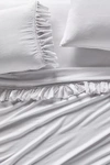 Anthropologie Ruffled Organic Spa Sateen Sheet Set