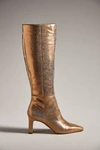 Sam Edelman Sylvia Boots In Gold