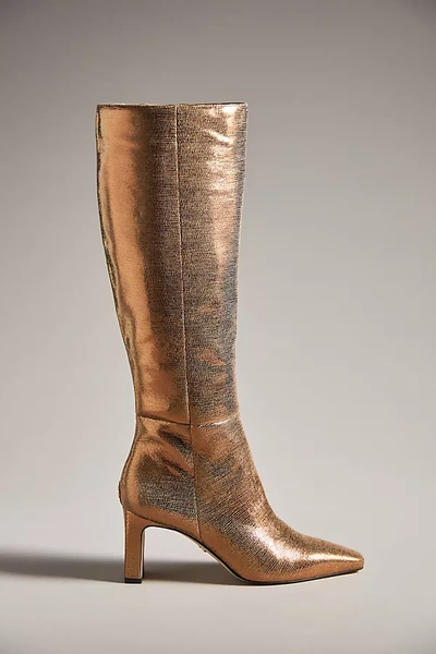 Sam Edelman Sylvia Boots In Gold