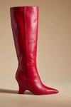 Sam Edelman Vance Pointed Toe Knee High Boot In Red