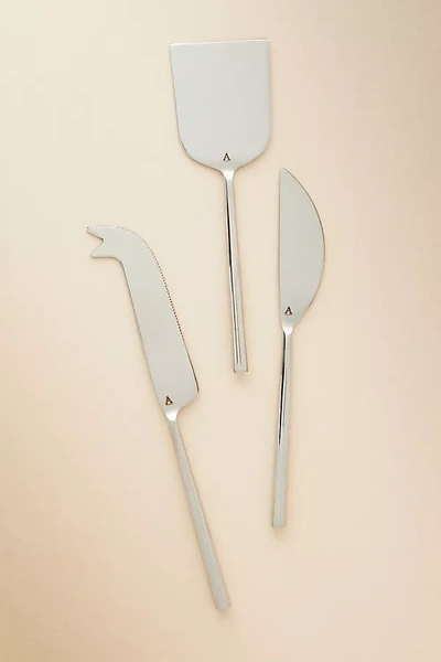 Anthropologie Samson Cheese Knives, Set Of 3 In Metallic