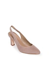 Bernardo Felicity Suede Slingback Pumps In Beige