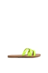 Schutz Lyta Sandals In Green