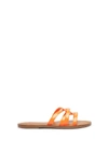 Schutz Lyta Slide Sandal In Orange