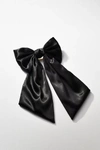 By Anthropologie Satin Bow Hair Barrette In Black