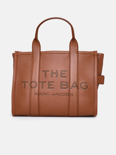 Marc Jacobs (the) Leather The Large Tote Bag In Brown
