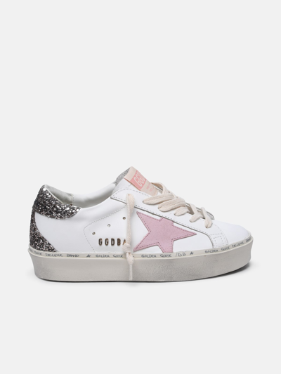 Golden Goose 'hi Star Classic' White Leather Sneakers