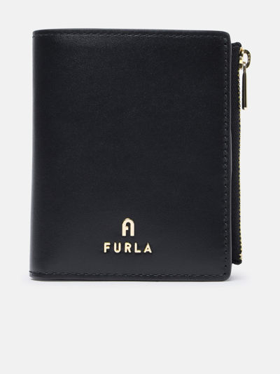 Furla 'camelia' Black Leather Wallet