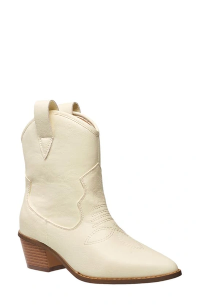 French Connection Women's Carrire Cowboy Booties In White