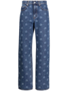 ALEXANDER WANG STRAIGHT JEANS WITH PRINT