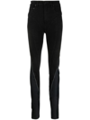 MUGLER SPIRAL SKINNY JEANS WITH INSERTS