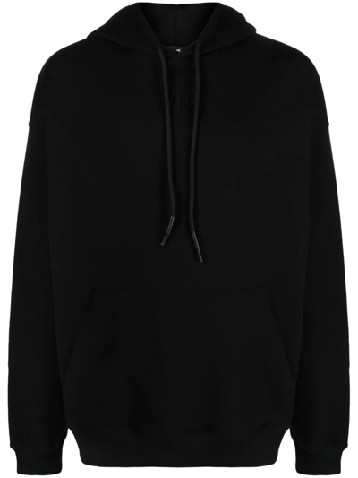 44 Label Group Fallout Logo-print Cotton Hoodie In Black