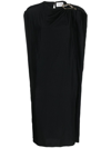 Lanvin Synthetic Fibers Dress In Brown
