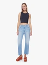 MOTHER THE DODGER ANKLE CAT DADDY JEANS IN BLUE - SIZE 30