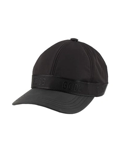 Gcds Man Hat Black Size Onesize Polyester, Polyurethane, Cotton
