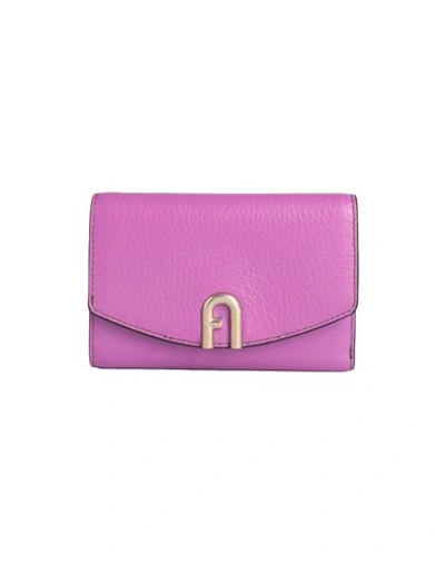 Furla Woman Wallet Light Purple Size - Leather