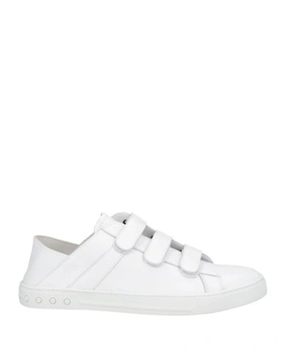 Tod's Man Sneakers White Size 9 Soft Leather