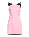 Msgm Woman Short Dress Pink Size 6 Viscose In Pink
