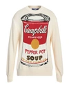 Junya Watanabe 'campbell's Soup Can' Pullover In White