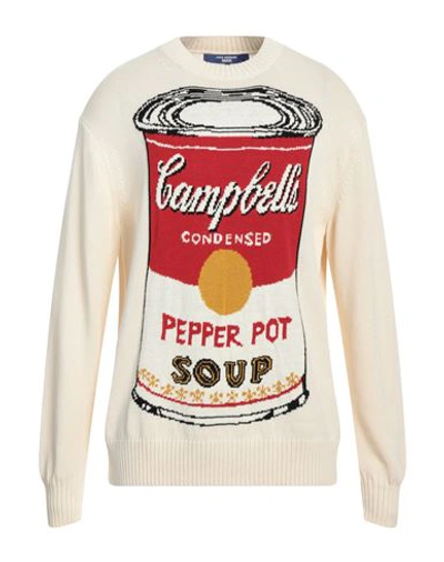 Junya Watanabe Soup Andy Warhol Sweater In White