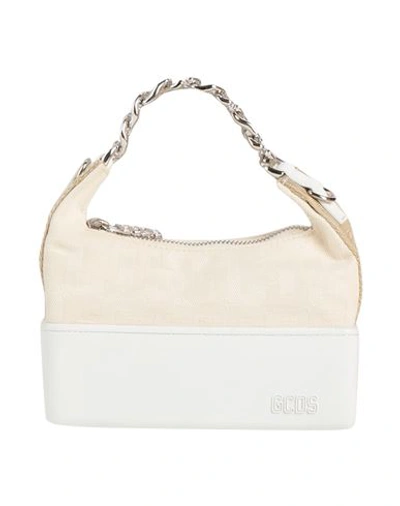 Gcds Woman Handbag Off White Size - Polyester, Soft Leather