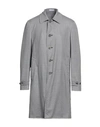 Boglioli Man Overcoat & Trench Coat Light Grey Size 38 Lyocell, Wool, Polyester, Polyamide