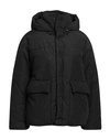 Nanushka Woman Puffer Black Size L Recycled Nylon, Cotton, Viscose, Polyester