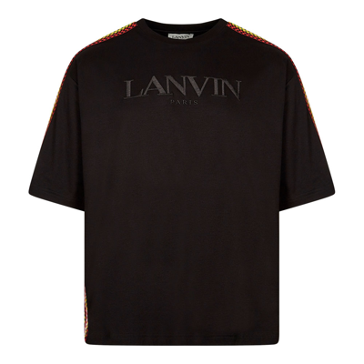 Lanvin Side Curb Oversized T-shirt In Black
