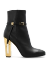 Fendi Delfina High Leather Ankle Boots In New