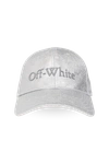 OFF-WHITE OFF-WHITE SILVER BASEBALL CAP WITH LOGO