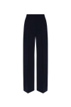 OFF-WHITE OFF-WHITE NAVY BLUE WOOL PLEAT-FRONT TROUSERS