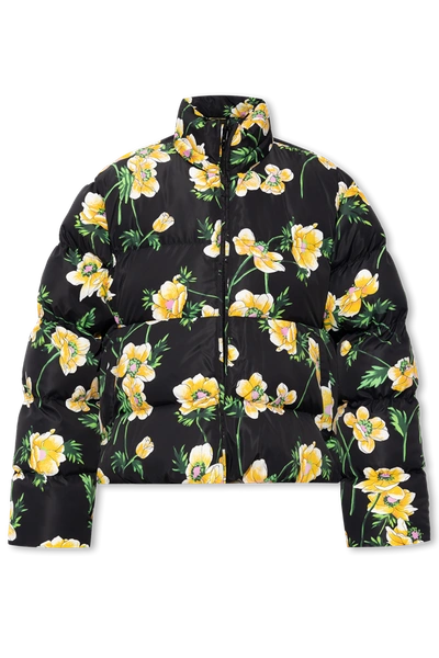 Balenciaga Floral Printed Highneck Jacket In New