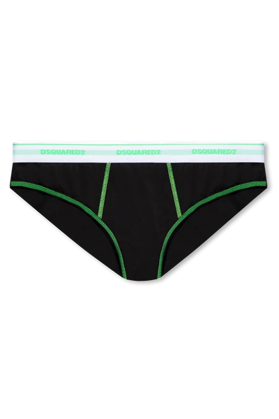 Dsquared2 Logo Waistband Stretch Briefs In New