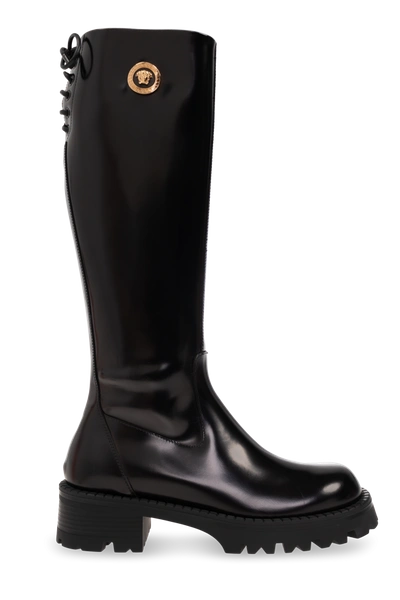 Versace Knee High Boot In New