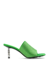 Givenchy G Cube Satin Flat Sandals With Strass In New