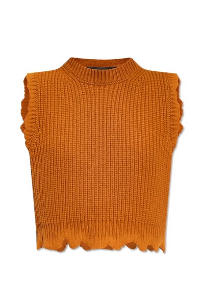 Versace Crewneck Knitted Vest In New