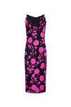 Versace Floral Print Sleeveless Midi Dress In New