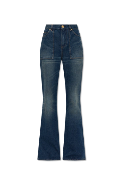 Balmain High-rise Flared Jeans In New