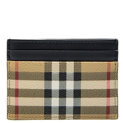 Burberry Sandon Card Holder In Beige